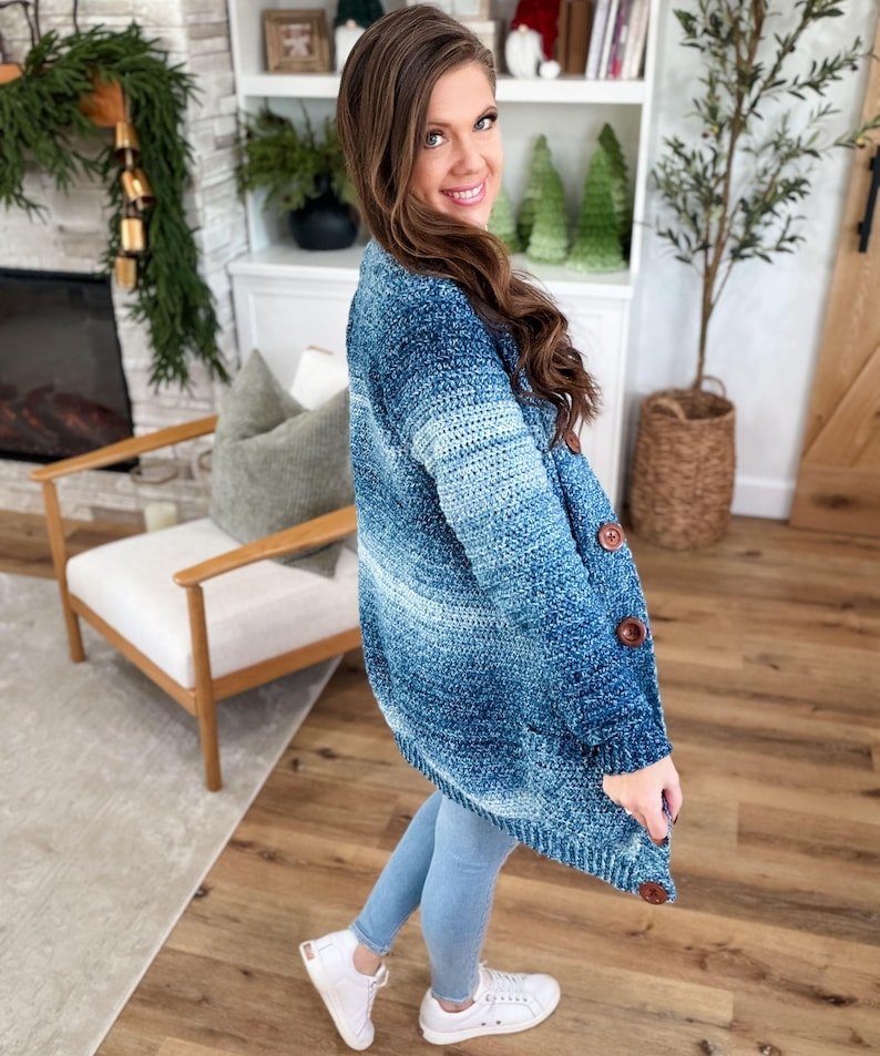CROCHET PATTERN & VIDEO/ Everyday Ragg Cardigan, Oversized Cardigan Pattern, Cozy Cardigan, Sizes Xs-5X, Pdf, Crochet Cardigan Pattern