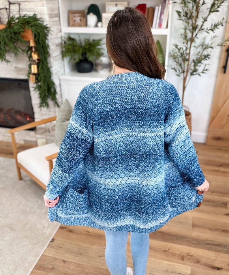 CROCHET PATTERN & VIDEO/ Everyday Ragg Cardigan, Oversized Cardigan Pattern, Cozy Cardigan, Sizes Xs-5X, Pdf, Crochet Cardigan Pattern