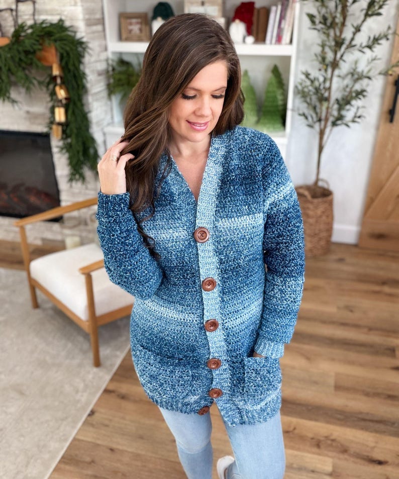 CROCHET PATTERN & VIDEO/ Everyday Ragg Cardigan, Oversized Cardigan Pattern, Cozy Cardigan, Sizes Xs-5X, Pdf, Crochet Cardigan Pattern